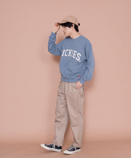 Dickies（ディッキーズ）の「【Dickies / ディッキーズ】 裏毛ビッグロゴプリントクルートレーナー /スウェット（スウェット・メンズ・ダークベージュ/ブルー/チャコールグレー・MEDIUM/LARGE/X-LARGE）」の7枚目の写真