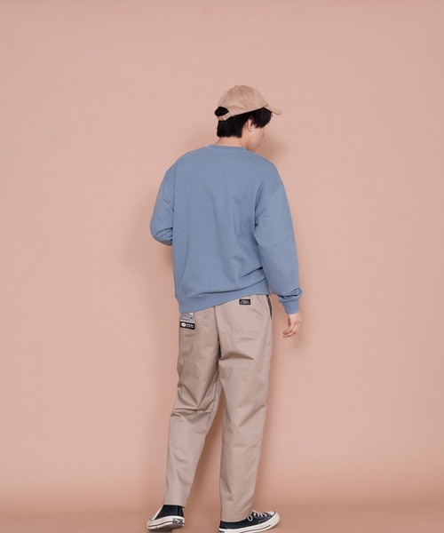 Dickies（ディッキーズ）の「【Dickies / ディッキーズ】 裏毛ビッグロゴプリントクルートレーナー /スウェット（スウェット・メンズ・ダークベージュ/ブルー/チャコールグレー・MEDIUM/LARGE/X-LARGE）」の9枚目の写真