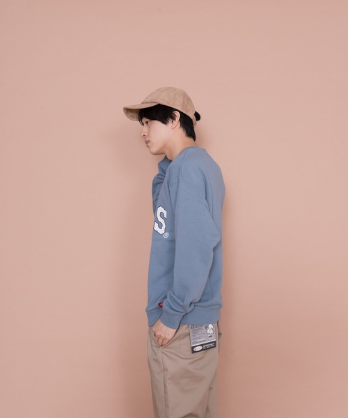 Dickies（ディッキーズ）の「【Dickies / ディッキーズ】 裏毛ビッグロゴプリントクルートレーナー /スウェット（スウェット・メンズ・ダークベージュ/ブルー/チャコールグレー・MEDIUM/LARGE/X-LARGE）」の10枚目の写真