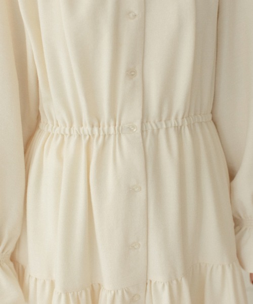 Mysa&Liina by yuririn（ミーサリーナバイユリリン）の「マイクロコールティアードワンピース（ワンピース・レディース・オフホワイト/ブラウン/マスタード・M）」の22枚目の写真