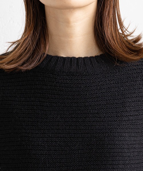 prose verse(プロズヴェール)の「配色ブランケットステッチニット(ニット/セーター・レディース・グリーン/アイボリー/ブラック/ベージュ・MEDIUM)」の16枚目の写真