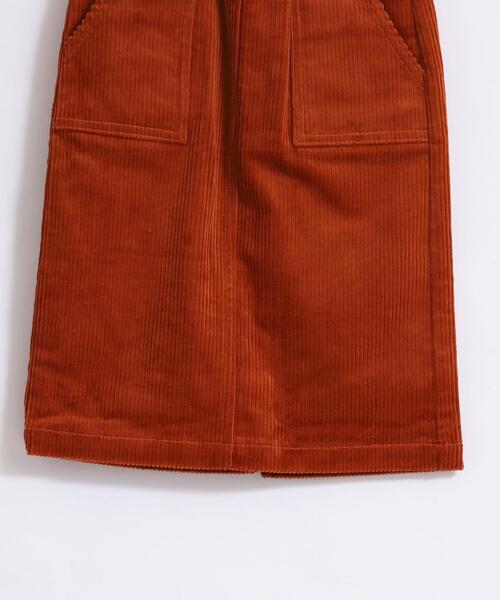 coen（コーエン）の「【coen キッズ】コーデュロイワークタイトスカート（スカート・キッズ・オリーブ/Brick ・100/110/120/130）」の4枚目の写真