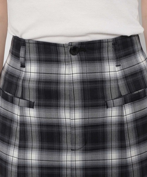 PAGEBOY（ページボーイ）の「オンブレチェックマーメイドスカート（スカート・レディース・オフホワイト/ブラック・FREE）」の8枚目の写真