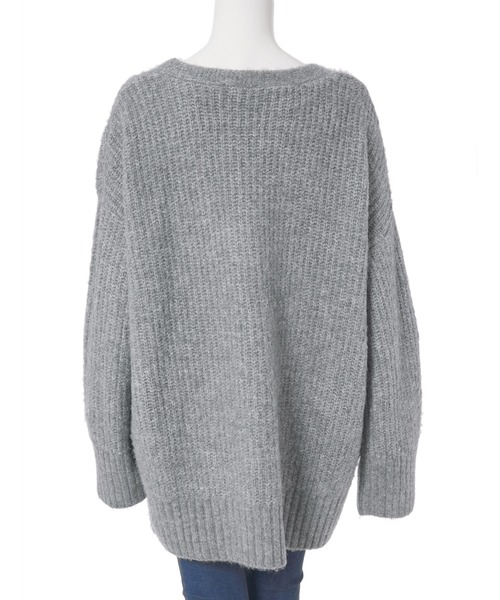 fifth(フィフス)の「ルーズニットカーディガン(カーディガン/ボレロ・レディース・ブラック/グレー/パープル・MEDIUM)」の7枚目の写真