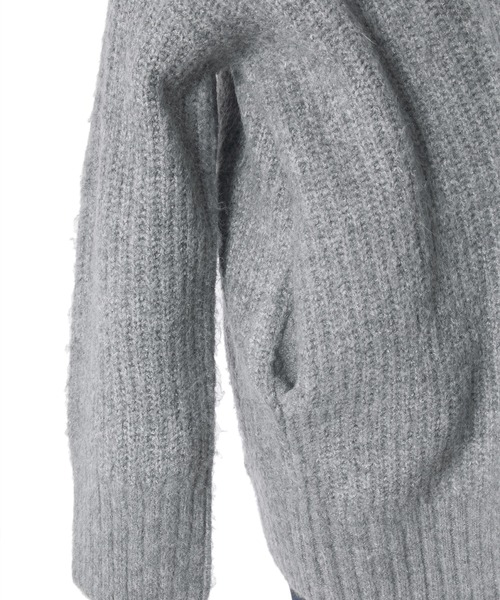 fifth(フィフス)の「ルーズニットカーディガン(カーディガン/ボレロ・レディース・ブラック/グレー/パープル・MEDIUM)」の9枚目の写真