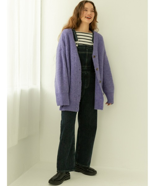 fifth(フィフス)の「ルーズニットカーディガン(カーディガン/ボレロ・レディース・ブラック/グレー/パープル・MEDIUM)」の15枚目の写真