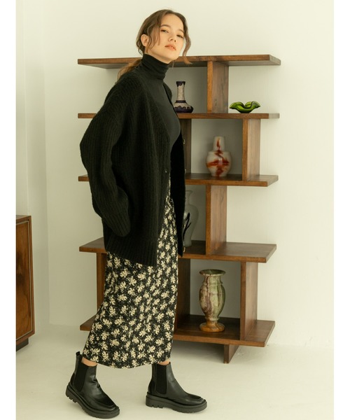 fifth(フィフス)の「ルーズニットカーディガン(カーディガン/ボレロ・レディース・ブラック/グレー/パープル・MEDIUM)」の16枚目の写真