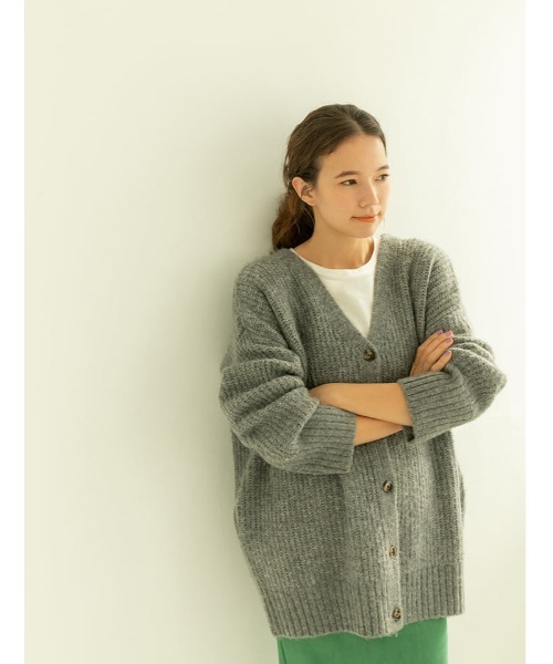 fifth(フィフス)の「ルーズニットカーディガン(カーディガン/ボレロ・レディース・ブラック/グレー/パープル・MEDIUM)」の20枚目の写真