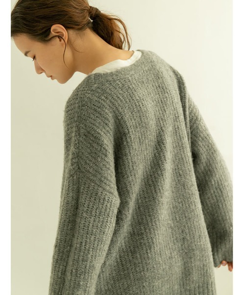 fifth(フィフス)の「ルーズニットカーディガン(カーディガン/ボレロ・レディース・ブラック/グレー/パープル・MEDIUM)」の21枚目の写真