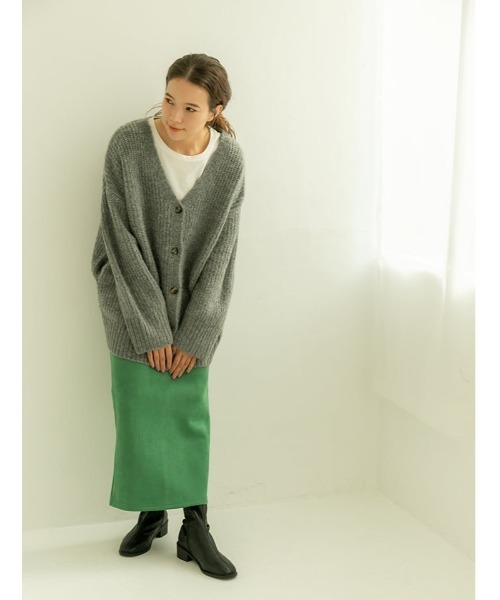 fifth(フィフス)の「ルーズニットカーディガン(カーディガン/ボレロ・レディース・ブラック/グレー/パープル・MEDIUM)」の17枚目の写真