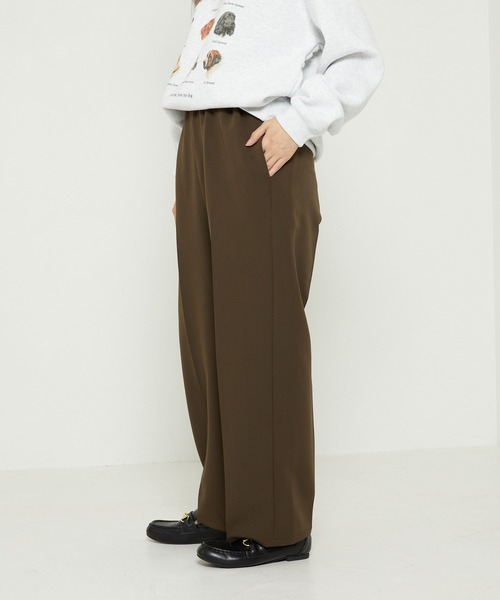 FREAK'S STORE（フリークスストア）の「センタープレスイージーパンツ（その他パンツ・レディース・ブラウン/ブラック/サンドグレー/ブルーグレー/グリーン・マルチサイズ）」の18枚目の写真