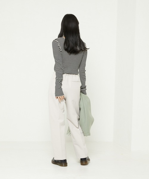 FREAK'S STORE（フリークスストア）の「センタープレスイージーパンツ（その他パンツ・レディース・ブラウン/ブラック/サンドグレー/ブルーグレー/グリーン・マルチサイズ）」の22枚目の写真