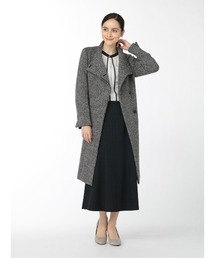 m.f.editorial | エムエフエディトリアルレディース/m.f.editorial：Women ウール スタンドカラーロングコート(ステンカラーコート)