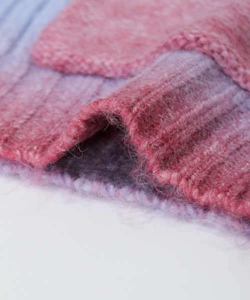 AS KNOW AS PINKY（アズノゥアズピンキー）の「だんだん染まりゆくニットカーディガン（カーディガン/ボレロ・レディース・ピンク系その他/オレンジ系その他/レインボー・FREE）」の21枚目の写真