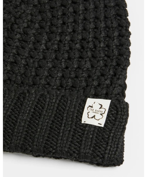 Ted Baker(テッドベーカー)の「BEKA ワッフルテクスチャー ビーニー(ニットキャップ)(ニットキャップ/ビーニー・レディース・ブラック・O/S)」の4枚目の写真