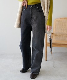 DISCOAT | デニム配色ストレートパンツ(デニムパンツ)