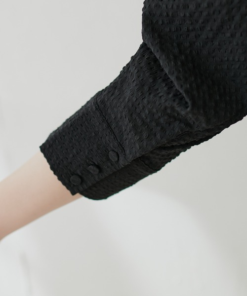 natural couture(ナチュラルクチュール)の「【WEB限定】スタンドカラーお上品ブラウス(シャツ/ブラウス・レディース・ブラック/アイボリー/ミント/その他1/その他2・FREE)」の15枚目の写真