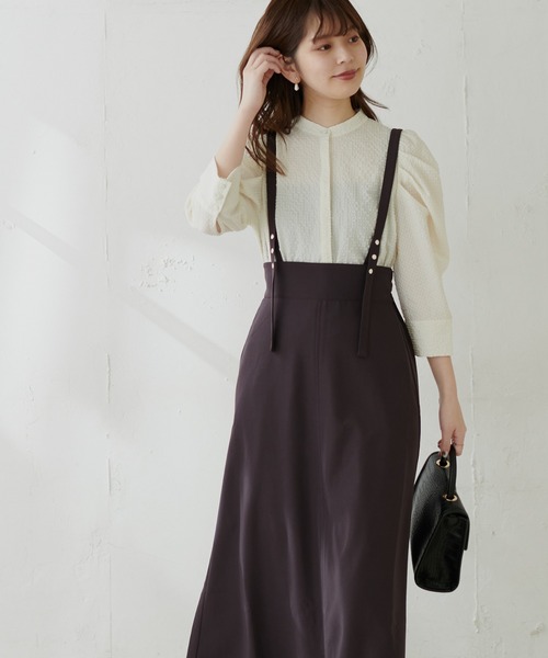 natural couture(ナチュラルクチュール)の「【WEB限定】スタンドカラーお上品ブラウス(シャツ/ブラウス・レディース・ブラック/アイボリー/ミント/その他1/その他2・FREE)」の16枚目の写真