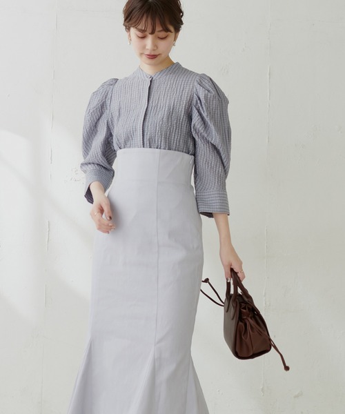natural couture(ナチュラルクチュール)の「【WEB限定】スタンドカラーお上品ブラウス(シャツ/ブラウス・レディース・ブラック/アイボリー/ミント/その他1/その他2・FREE)」の18枚目の写真
