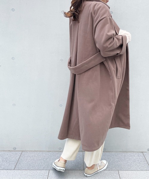 Meli rich（メリーリッチ）の「ウールタッチチェスターコート（チェスターコート・レディース・ライトグレー/ブラウン/ブルー/アイボリー・MEDIUM）」の4枚目の写真