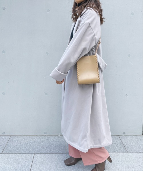 Meli rich（メリーリッチ）の「ウールタッチチェスターコート（チェスターコート・レディース・ライトグレー/ブラウン/ブルー/アイボリー・MEDIUM）」の16枚目の写真