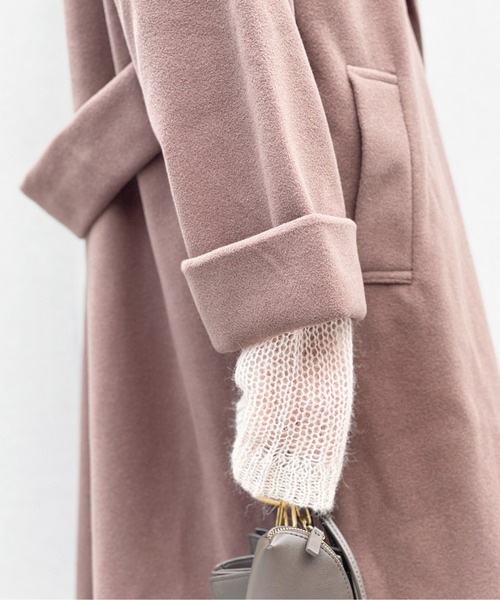 Meli rich（メリーリッチ）の「ウールタッチチェスターコート（チェスターコート・レディース・ライトグレー/ブラウン/ブルー/アイボリー・MEDIUM）」の15枚目の写真