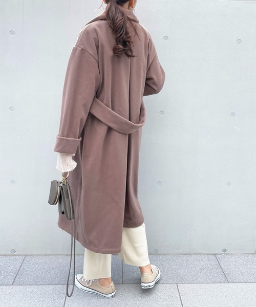 Meli rich（メリーリッチ）の「ウールタッチチェスターコート（チェスターコート・レディース・ライトグレー/ブラウン/ブルー/アイボリー・MEDIUM）」の9枚目の写真