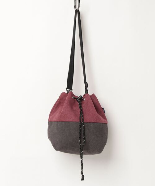  MAKE UP（メイクアップ）の「MAKE UP アースカラー帆布 巾着バッグ（トートバッグ・メンズ・ホワイト/ブルー/マスタード/ワイン・FREE）」の4枚目の写真