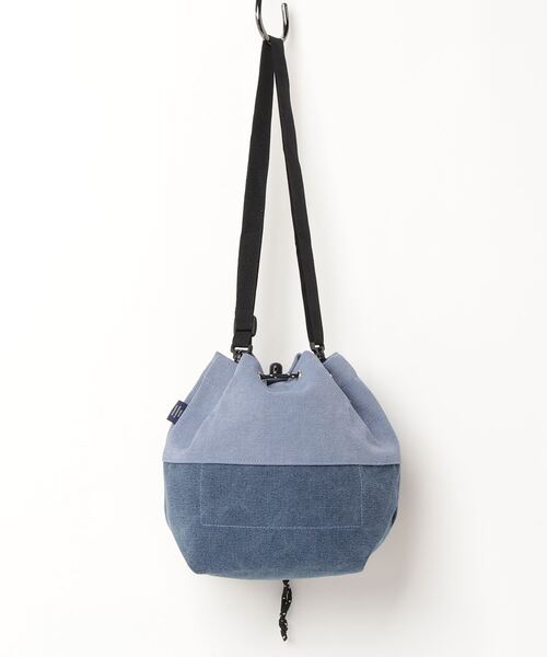  MAKE UP（メイクアップ）の「MAKE UP アースカラー帆布 巾着バッグ（トートバッグ・メンズ・ホワイト/ブルー/マスタード/ワイン・FREE）」の5枚目の写真