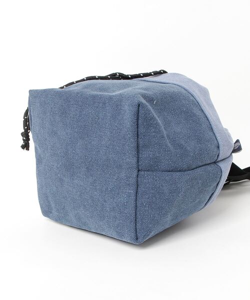  MAKE UP（メイクアップ）の「MAKE UP アースカラー帆布 巾着バッグ（トートバッグ・メンズ・ホワイト/ブルー/マスタード/ワイン・FREE）」の7枚目の写真