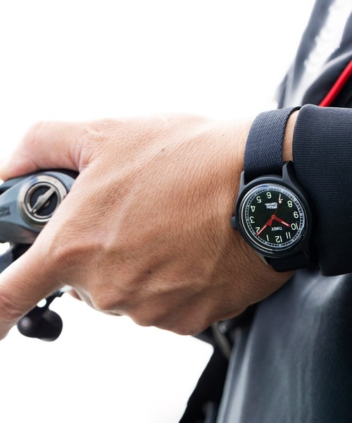 Abu Garcia Timex 腕時計 黒 Abu Garcia/アブガルシア】Abu Garcia x TIMEX - 「PLACE