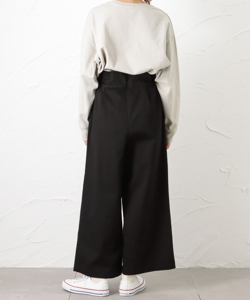 NAVY（ネイビー）の「オーガニックコットン タックストレートワイドパンツ（その他パンツ・レディース・ワンウォッシュ/アイボリー/ブラック・L/M）」の9枚目の写真