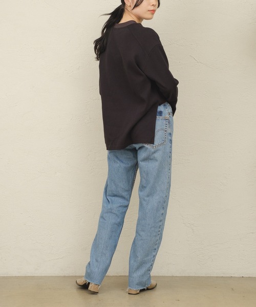 ONEME（ワンム）の「【 ONEME 】 オリエンタルヘンリープルオーバー（Tシャツ/カットソー・レディース・ブラック/ホワイト系その他・FREE）」の17枚目の写真