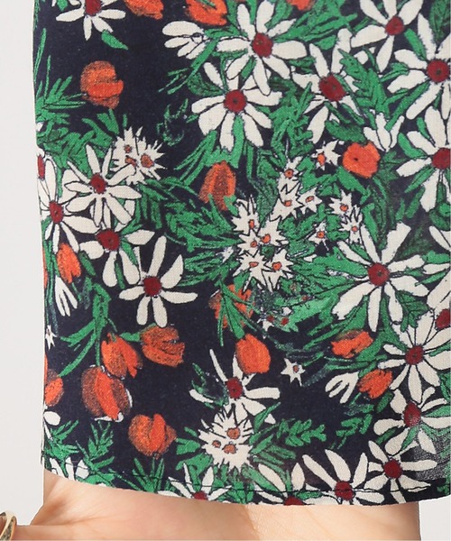 journal standard L'essage（ジャーナルスタンダードレサージュ）の「STボイル/レーヨンフラワーボウタイブラウス◆（シャツ/ブラウス・レディース・ネイビー/ナチュラル/グリーン系その他・FREE）」の8枚目の写真