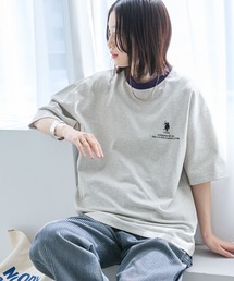 U.S. POLO ASSN. /ユーエスポロアッスン 別注オーバーサイズ刺繍入りアソート半袖Tシャツ