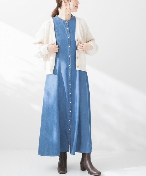 URBAN RESEARCH Sonny Label（アーバンリサーチサニーレーベル）の「バンブーコットンショートカーディガン2（カーディガン/ボレロ・レディース・オフホワイト/ベージュ系その他/グリーン系その他/ブラック・FREE）」の12枚目の写真