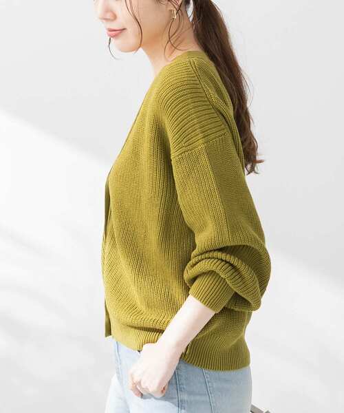 URBAN RESEARCH Sonny Label（アーバンリサーチサニーレーベル）の「バンブーコットンショートカーディガン2（カーディガン/ボレロ・レディース・オフホワイト/ベージュ系その他/グリーン系その他/ブラック・FREE）」の18枚目の写真