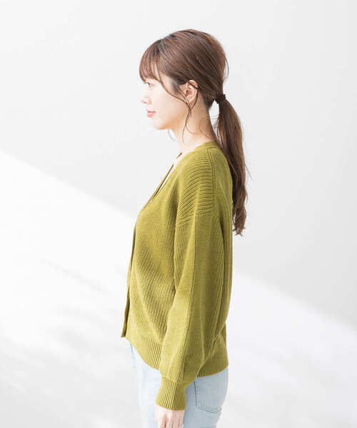 URBAN RESEARCH Sonny Label（アーバンリサーチサニーレーベル）の「バンブーコットンショートカーディガン2（カーディガン/ボレロ・レディース・オフホワイト/ベージュ系その他/グリーン系その他/ブラック・FREE）」の22枚目の写真