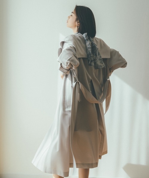 SNIDEL(スナイデル)の「オーガンシースルーブラウス(シャツ/ブラウス・レディース・ラベンダー/ベージュ系その他/オフホワイト/ネイビー・FREE)」の9枚目の写真