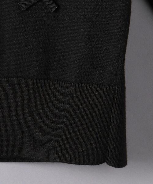 MUVEIL（ミュベール）の「＜MUVEIL（ミュベール）＞リボン カーディガン ■■■（カーディガン/ボレロ・レディース・ブラック・36）」の5枚目の写真