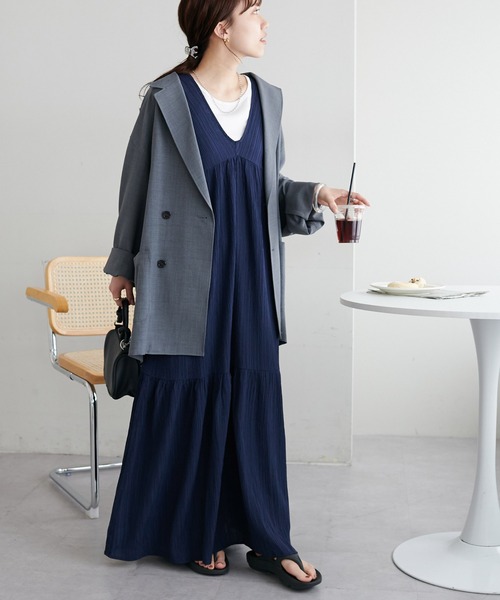 Veritecoeur 定価2.4万 アローコート ライトアウター ワンピース WEB一部店舗限定】ライトビーバー トレンチライクコート / 組曲