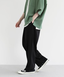 LILL | ポリトロディープタック リラクシングスラックスパンツ(スラックス)