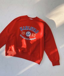 AS KNOW AS plus | ●クマカレッジロゴスウェットルーズプルオーバー(スウェット)