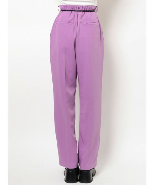 EVRIS（エヴリス）の「コードベルトルーズテーパードパンツ（その他パンツ・レディース・パープル/ブラック/アイボリー・SMALL/MEDIUM）」の7枚目の写真