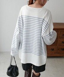 DISCOAT | バスクボーダービッグロングスリーブ(Tシャツ/カットソー)