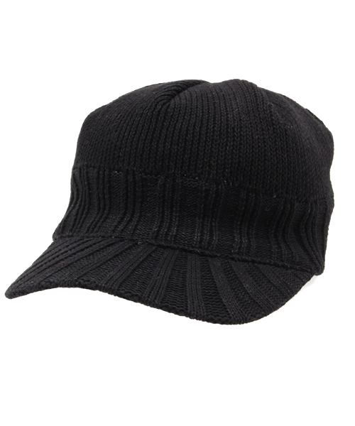Denime（ドゥニーム）の「INDIGO KNIT BRIM CAP（ニットキャップ/ビーニー・メンズ・ネイビー/ブラック/インディゴブルー・FREE）」の2枚目の写真