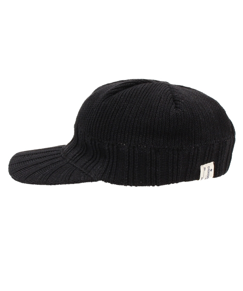 Denime（ドゥニーム）の「INDIGO KNIT BRIM CAP（ニットキャップ/ビーニー・メンズ・ネイビー/ブラック/インディゴブルー・FREE）」の4枚目の写真