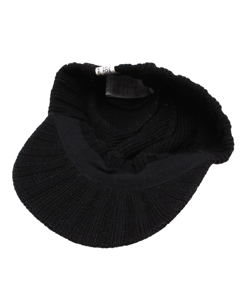 Denime（ドゥニーム）の「INDIGO KNIT BRIM CAP（ニットキャップ/ビーニー・メンズ・ネイビー/ブラック/インディゴブルー・FREE）」の6枚目の写真