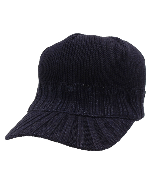Denime（ドゥニーム）の「INDIGO KNIT BRIM CAP（ニットキャップ/ビーニー・メンズ・ネイビー/ブラック/インディゴブルー・FREE）」の12枚目の写真