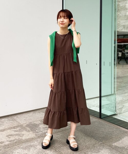 OPAQUE.CLIP（オペークドットクリップ）の「◆タンクソールダブルベルトサンダル（サンダル・レディース・ブラック/オフホワイト・02/03）」の9枚目の写真